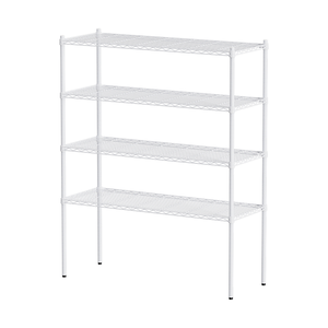 【Y HOUSE】120x35x150cm Lightweight Four-layer Iron Rack Iron Rack Shelf-Painted White