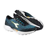 DIADORA迪亞多那 極速者輕量跑鞋 男運動鞋 男鞋 慢跑鞋 輕量 透氣 針織 吸衝 Q彈 緩震 氣墊乳膠鞋墊 藍 黑, , large