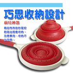 金德恩 GS MALL 台灣製造 蔬菜水果瀝水濾水瓢 洗菜藍 蔬菜瀝水 圓形瓢 三層瓢 瀝網孔 濾水瓢 瀝水瓢 水瓢, , large