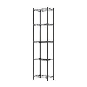 【Y HOUSE】45x30x180cm Lightweight Five-layer Iron Frame Iron Rack - Painted White