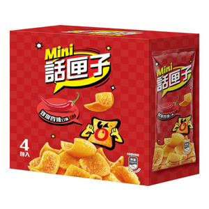 [箱購] 話匣子Mini 勁爆香辣口味玉米片192gx 6BOX盒