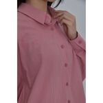 (S) legusta棉質排扣粉色套裝二手衣, , large