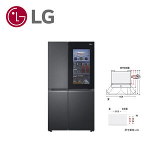 LG GL-QL62MB 敲敲看 門中門冰箱653L