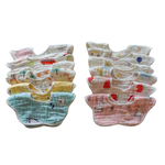 [Kaimei Cotton Industry] 8-pack Random Excellent Pure Cotton 6-layer Yarn High-density Petal Shape Bib Rotatable Multi-directional Use, , large