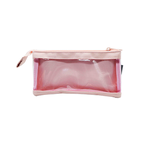 Multi-Layer Transparent Pencil Case &ndash; Pink