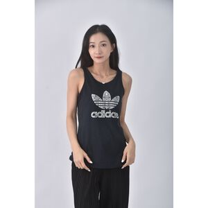 (S) adidas質感無袖藍色上衣二手衣