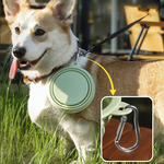 寵物外出折疊碗1000ml 黃色 寵物碗 餵水, , large