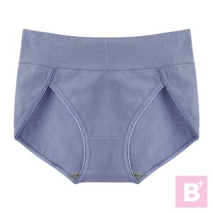 大尺碼-提臀-收腹-抗菌-純棉-內褲-黑/膚/紫藍-0303080