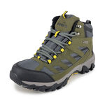 DIADORA迪亞多那 高筒抗水登山鞋 男運動鞋 越野鞋 防水 寬楦 高腳背 寬腳板 反光 吸震 減壓 防滑 綠 卡其, , large