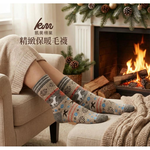 [Kaimi Cotton] 6-Pair Set &ndash; Random Colors &ndash; Winter Essential (Women&rsquo;s) Premium Thermal Wool Socks &ndash; Cold-Proof / Warm / Long Winter Socks &ndash; Christmas Reindeer Design, , large