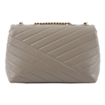 TORY BURCH Kira 縫線設計小款肩背/斜背二用包/灰色, , large