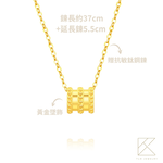 【TLH】黃金墜項鍊 純金999 唯一 約重0.05錢±0.01, , large