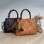 【lapagayo】 氣質拼接皮革設計手提包-PI-06394A-1-75棕色, , large