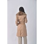 (S) burberry質感排釦風衣棕色外套二手衣, , large