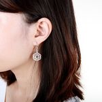 【Angel & Me】幸運 捕夢網 s925 純銀 耳環 (可改夾式) 情人節 禮物, , large