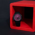 CASIO 卡西歐 G-SHOCK 八角 勃根地酒紅系列 雙顯手錶 GMA-S2100RB-1A, , large