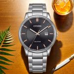 CITIZEN 星辰 光動能經典手錶-黑/40mm BM6977-70E, , large