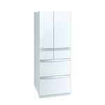 MITSUBISHI 470L Japan-Made Glass Full Mirror Six-Door Refrigerator MR-WX47LF Crystal White/Crystal Almond, , large