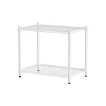 【Y HOUSE】70x45x60cm Lightweight Two-layer Iron Rack Iron Rack Shelf-Painted White, , large