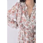 (S) mercci22碎花荷葉邊白色洋裝二手衣, , large