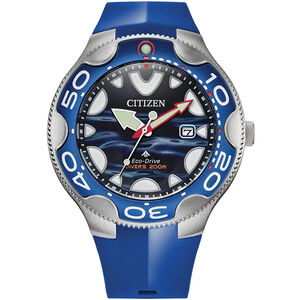 CITIZEN 星辰 PROMASTER 殺人鯨 限量 光動能200米潛水錶-46mm BN0238-02L