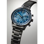 CITIZEN 星辰 光動能紳士計時手錶-黑x藍 CA4505-80L 【情人節推薦款】, , large