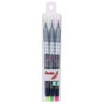 【 Pentel 飛龍 】螢光筆三色套裝 1.0-3.5mm  /組 S512-3, , large