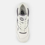 Kixpress-New Balance 女 休閒鞋 運動 復古 B楦 NB 550 皮革 穿搭 白 深灰 [BBW550BH], , large
