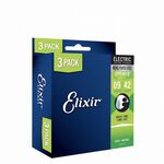 Elixir 16550 Optiweb 超薄包覆 電吉他套弦三包裝 09-42【敦煌樂器】, , large