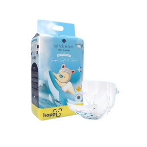 【意創趨術】Hoppi超薄輕巧黏貼型紙尿褲 (NB) 66片/串 4串/箱