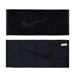 NIKE 運動毛巾 80x35cm 紙盒裝 登山 居家 健身 訓練 慢跑 游泳 籃球 戶外 運動 純棉 吸水佳 柔軟 黑, , large