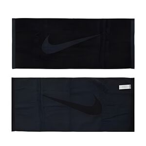 NIKE 運動毛巾 80x35cm 紙盒裝 登山 居家 健身 訓練 慢跑 游泳 籃球 戶外 運動 純棉 吸水佳 柔軟 黑