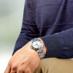 LONGINES 浪琴 征服者系列V.H.P. GMT 萬年曆手錶-銀/43mm L37284766, , large
