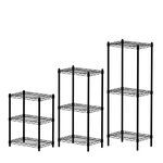 【KIWISH】43X28系列層架 黑色三層/四層/五層 收納架 鐵力士架 鐵架 波浪架 免工具 架子 置物架, , large