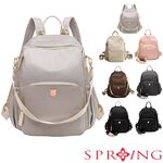 SPRING-尼龍後背包 防盜後背包 可肩背後背包 尼龍雙肩包 多口袋後背包 大容量後背包 -大款(多色), , large