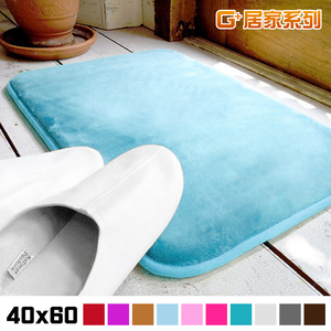 【G+居家】2片雪花抗菌防滑吸水地墊40x60公分(抑菌吸水海綿地墊/止滑墊/腳踏墊/衛浴墊)