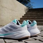 Adidas Response Super 女 慢跑鞋 運動鞋 透氣 緩震 白 水藍 [JI4639], , large