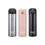 Miyaco 米雅可 鈦鉉輕量真空保溫瓶 霧玫瑰450ML-Leidea樂德兒, , large