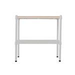 【Y HOUSE】60x30x60cm pine two-layer storage rack rack iron rack - white paint, , large
