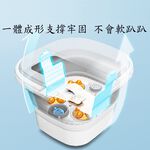 【Smart bearing 智慧魔力】折疊遙控款電動按摩紅光熱敷足浴機(觸控螢幕/送30包足浴包), , large