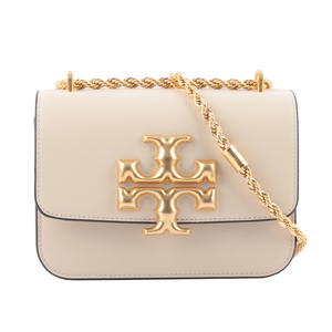 TORY BURCH Eleanor 大標誌翻蓋小款二用包/白色
