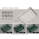 【Y HOUSE】多功能摺疊收納箱 露營 戶外 側開 推車-米色, , large