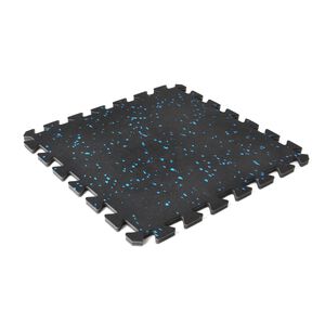 【LOTUS】台灣製健身專用橡膠EVA巧拼地墊13mm 硬度60D 附邊條