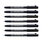 【Kuretake 吳竹】ZIG 漫畫代針筆 茶色/紫色/灰色/淡藍色 0.1mm~0.5mm /支 CNM-003~08-5V(日本品牌)  -  多款可選, , large