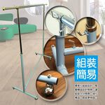 GS MALL 台灣製造 單桿鐵管曬衣架 曬衣架 衣架 單桿衣架 棉被架 晾衣架 曬衣支架 晾曬架 顏色隨機, , large