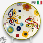 【SOLO Vintage】Modigliani Italian Pottery 21cm Deep Plate Soup Plate  POP Pop Art Butterfly Series, , large