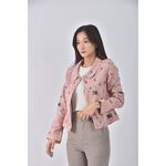 (S) liling plue棉質純棉粉色外套二手衣, , large