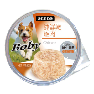 【拉拉寵物小舖】seeds 惜時 狗罐頭 Boby 狗罐頭 機能愛犬餐罐 鮮嫩雞肉85g*24瓶