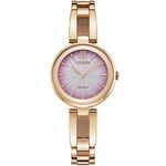 CITIZEN 星辰 光動能簡約時尚漸層女錶-28mm EM0809-83Z, , large