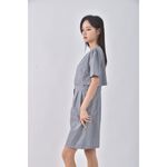 (L) easy zone質感假兩件灰色洋裝二手衣, , large